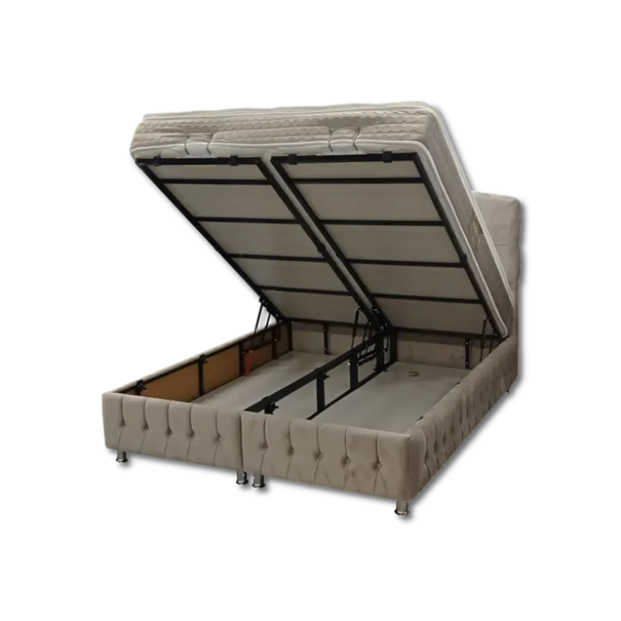 Lit coffre 160x200 Madrid beige