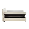 Lit coffre 160x200 Oliver blanc