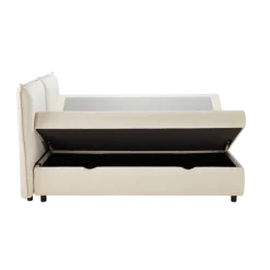 Lit coffre 160x200 Oliver blanc