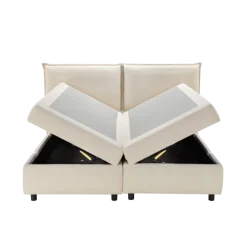 Lit coffre 160x200 Oliver blanc