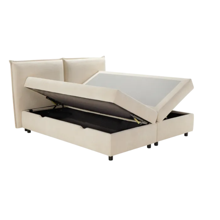 Lit coffre 160x200 Oliver blanc