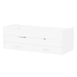 Lit gigogne Twist 90 x 200 cm blanc