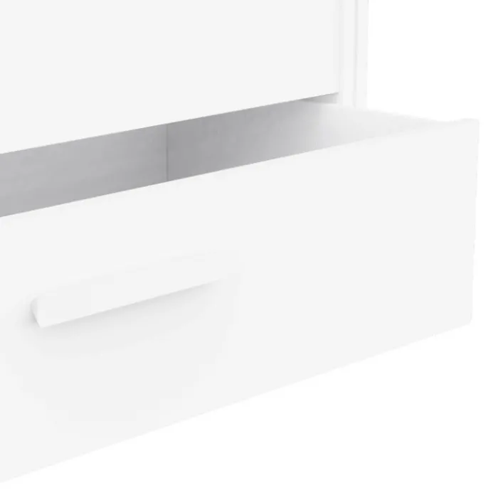 Lit gigogne Twist 90 x 200 cm blanc