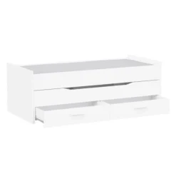 Lit gigogne Twist 90 x 200 cm blanc