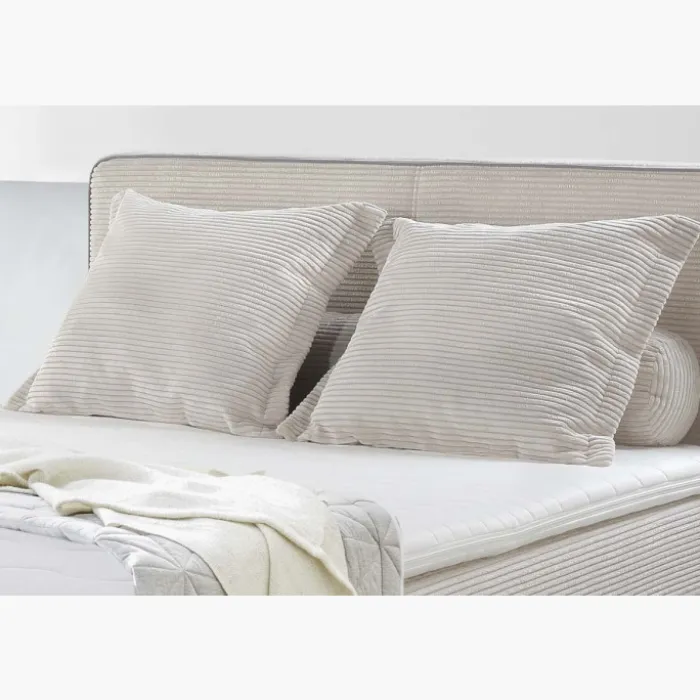 Lit Romy 140 cmx200 cm Boxspring complet beige