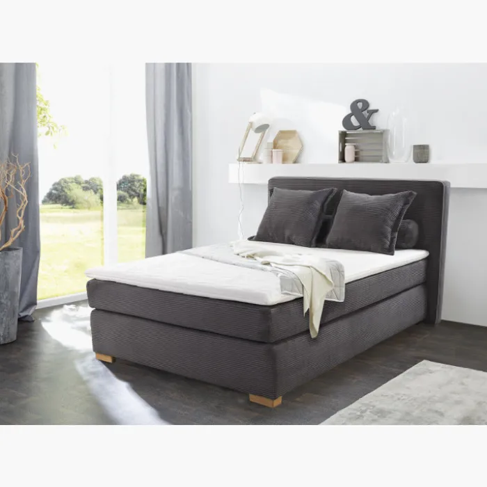 Lit Romy - 140 x 200 cm Gris foncé