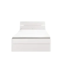Lit 140 x 200 cm - MARS blanc
