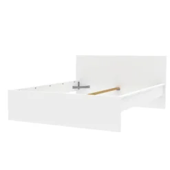 Lit 140 x 190 cm Mosaik blanc ( sur commande )