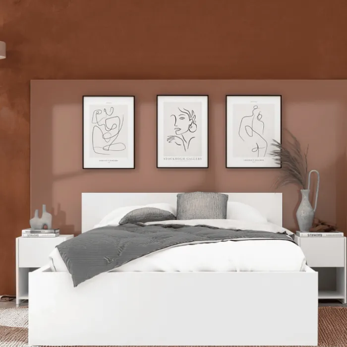 Lit 160 x 200 cm Mosaik - sans literie