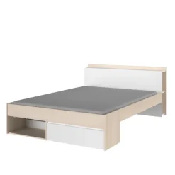 Lit 160x200 Most blanc/acacia clair
