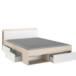 Lit 160x200 Most blanc/acacia clair