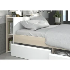 Lit 160x200 Most blanc/acacia clair