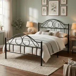 Lit 90x200 Rosalie noir