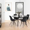 Lot de 2 chaises Eris dining hair anthracite wind 40