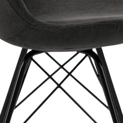 Lot de 2 chaises Eris dining hair anthracite wind 40