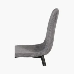 Lot de 4 chaises Mia - gris foncé