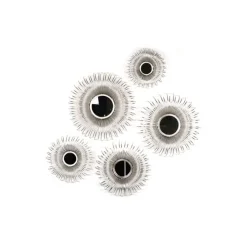 Lot de 5 miroirs métal