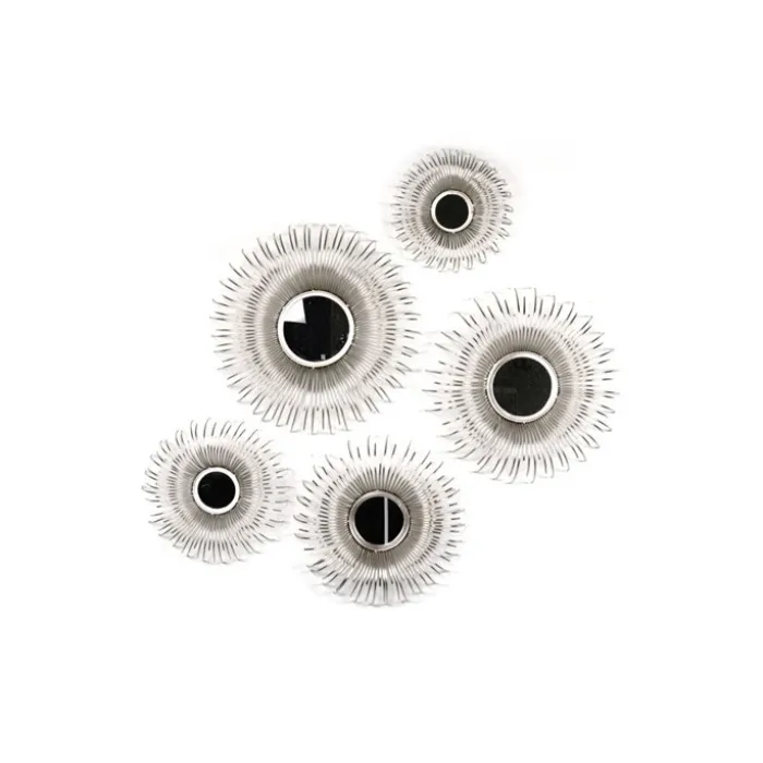 Lot de 5 miroirs métal