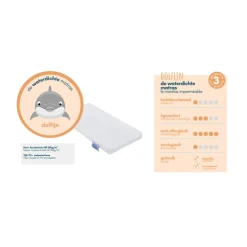 Matelas bébé 60x120 Dauphin