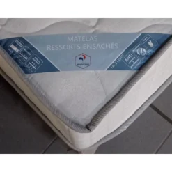 Matelas 140 x 200 cm roulé ressorts ensachés - soutient ferme