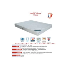 Matelas 160x200 Tirana mousse polyurethane