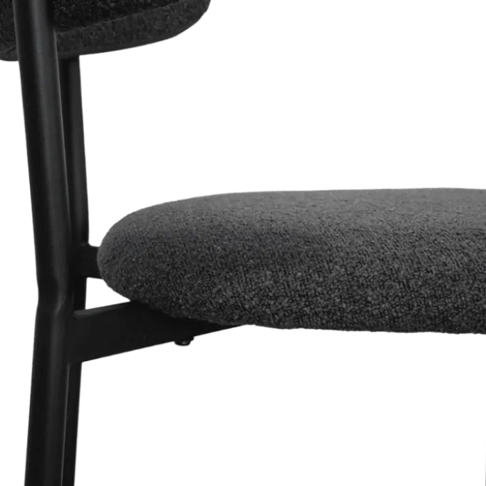 Maxima Chaise bouclé anthracite