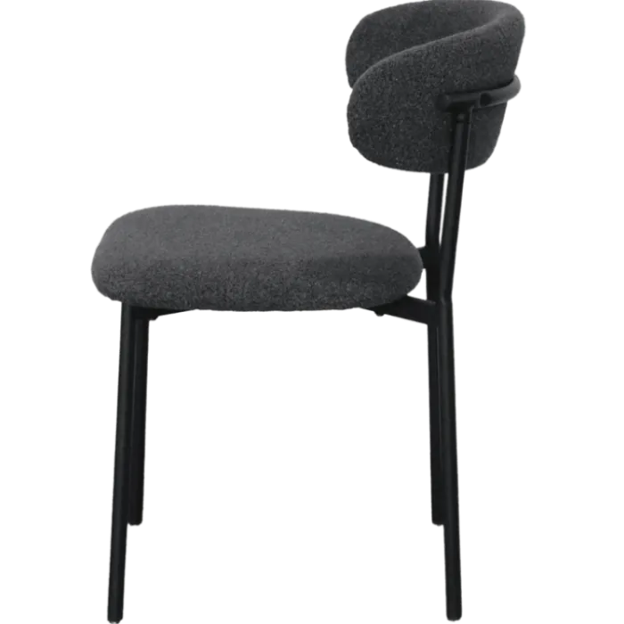 Maxima Chaise bouclé anthracite