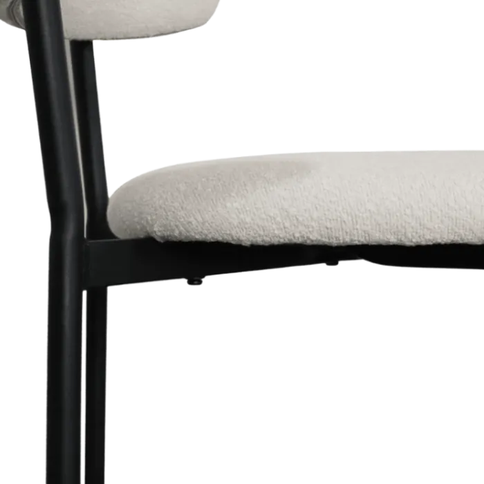 Maxima chaise bouclé blanc