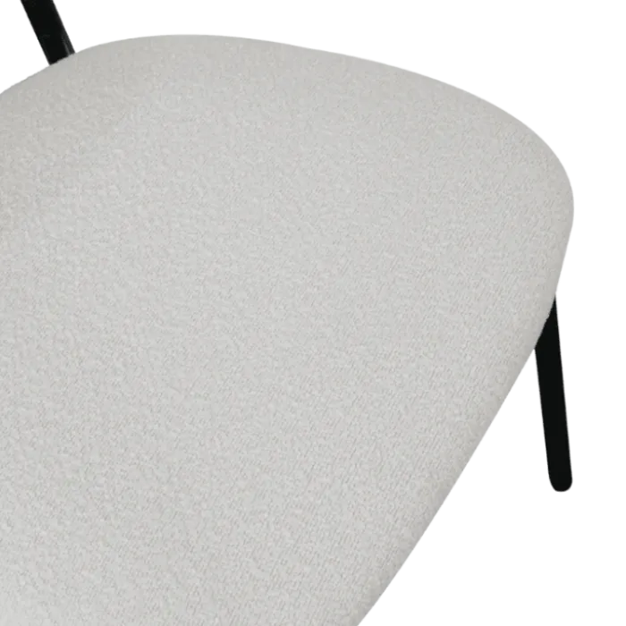 Maxima chaise bouclé blanc