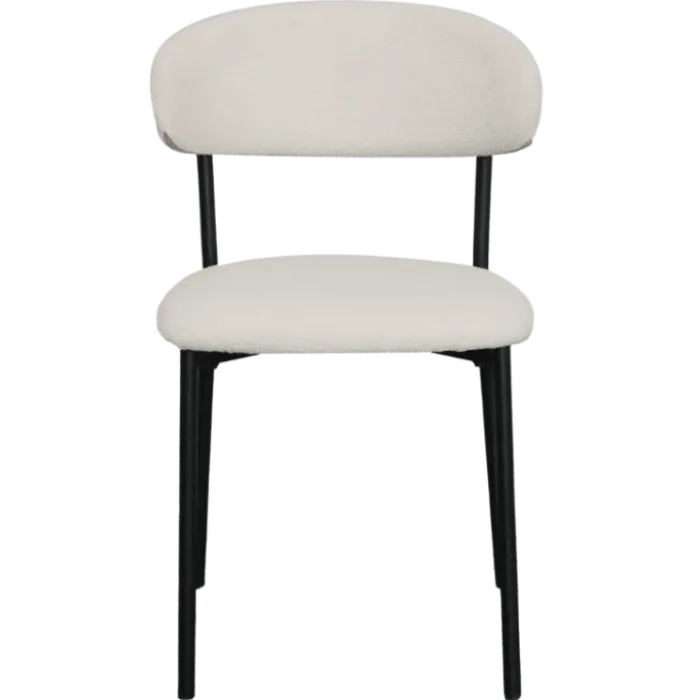 Maxima chaise bouclé blanc