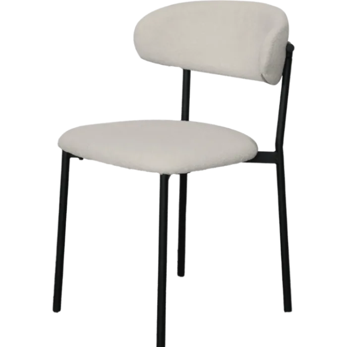 Maxima chaise bouclé blanc