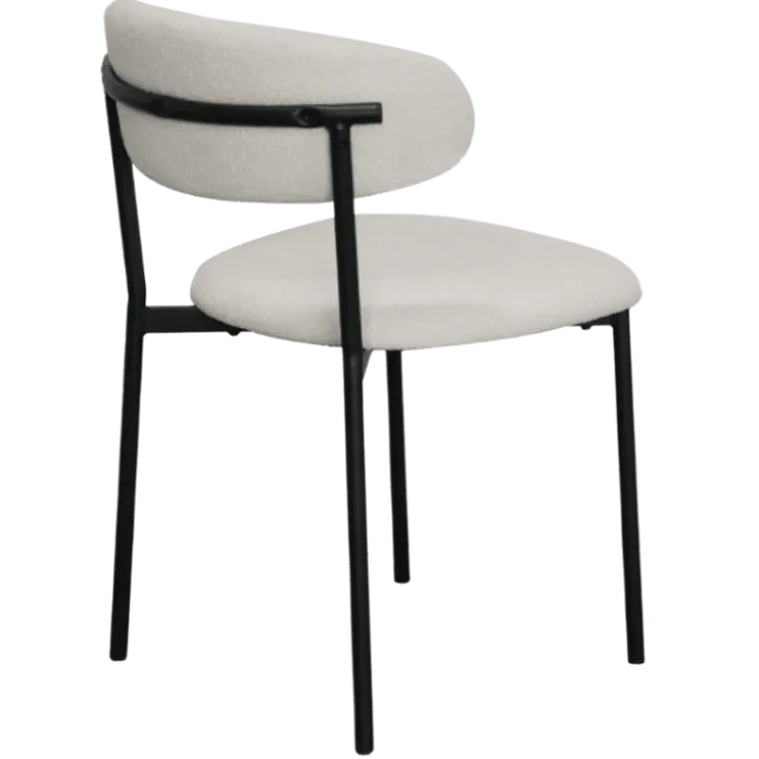 Maxima chaise bouclé blanc