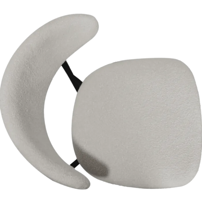 Maxima chaise bouclé blanc