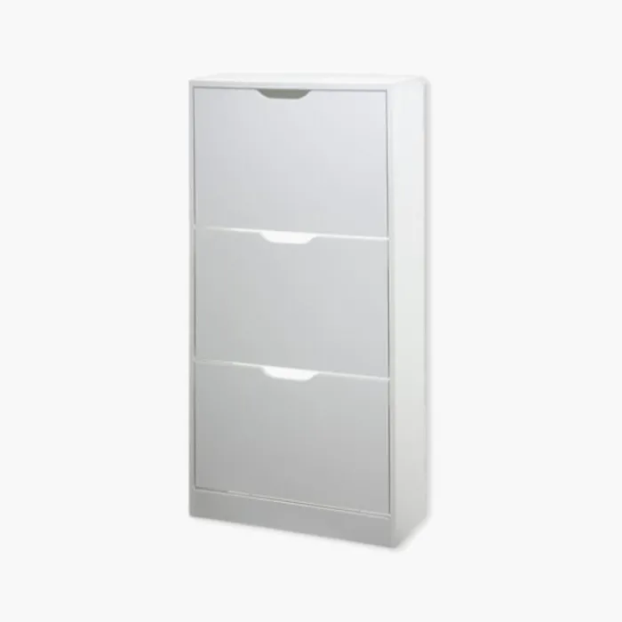 Meuble à chaussures 3 tiroirs Blanc - 160392 C