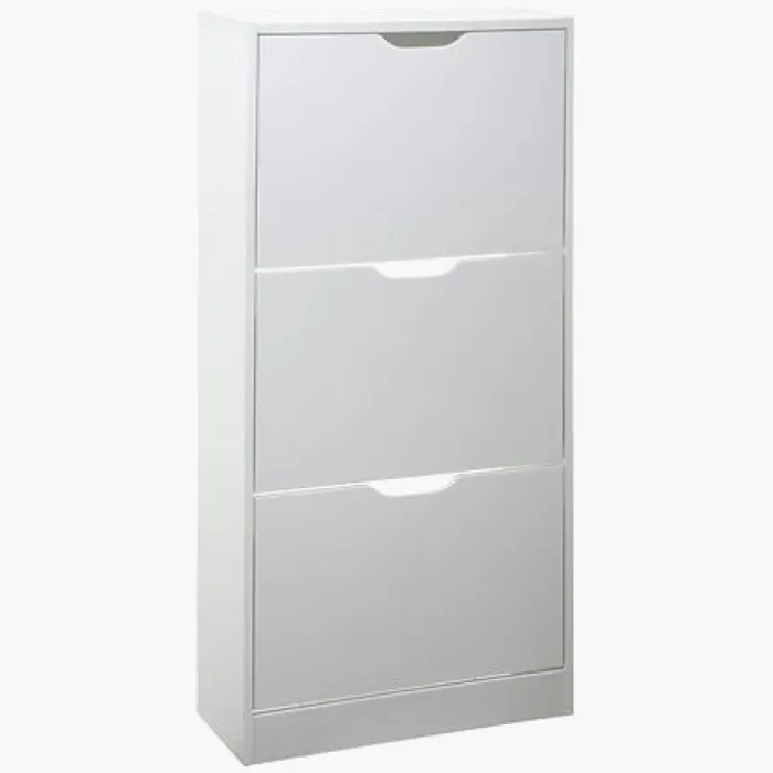 Meuble à chaussures 3 tiroirs Blanc - 160392 C