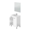 Meuble de salle de bain avec miroir et lavabo Brillo