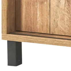 Meuble TV7 Alcatraz bois de teck orange/noir mat