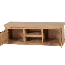Meuble TV Arya bois mangue/metal/stone