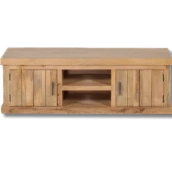 Meuble TV Arya bois mangue/metal/stone