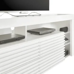 Meuble tv avec LED Goal blanc