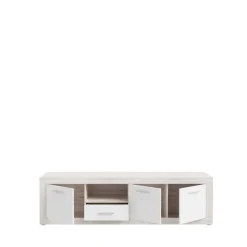 Meuble TV Baccio chêne cendre/blanc