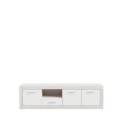 Meuble TV Baccio chêne cendre/blanc