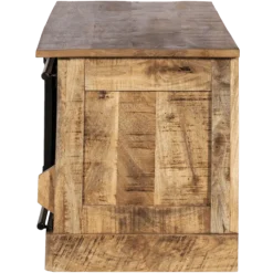 Meuble TV Barn bois mangue/noir