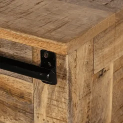 Meuble TV Barn bois mangue/noir
