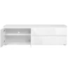 Meuble TV Capetown blanc brillant