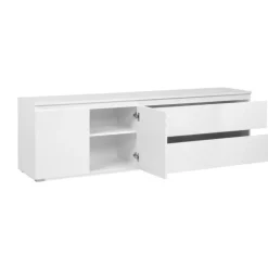 Meuble TV Capetown blanc brillant