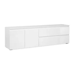 Meuble TV Capetown blanc brillant