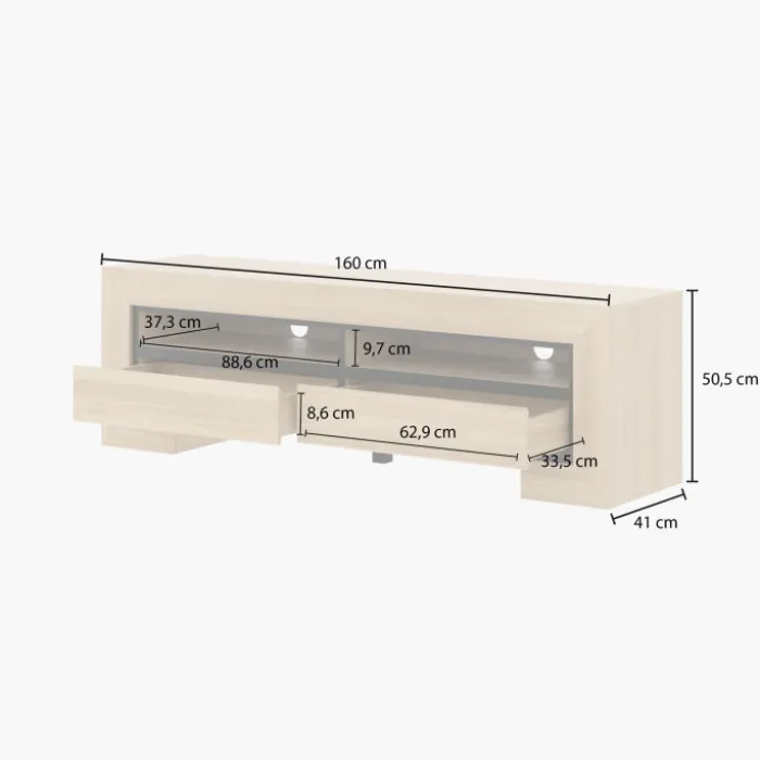 Meuble tv Cuba - 160 cm