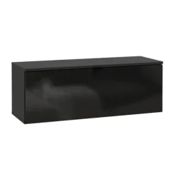 Meuble tv Libertad noir brillant