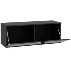 Meuble tv Libertad noir brillant